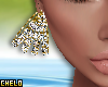 Diamond gold earrings