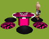 lil pink zebra table