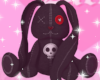 $ Giant Goth Bunny Plush