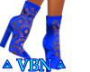 Lace boots Bleu