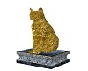 gold plated cat