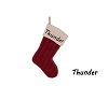 thunder christmas sock