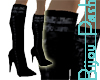Ribbon Boots in Black