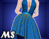 MS Holidays Gown Blue