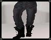 Gray Pants Black Boots