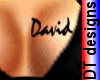 Name David on breast