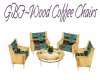 GBF~Wood Coffee Chairs