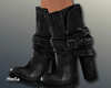!H! Black Leather Boot