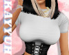 White Tee + Corset
