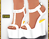 ! Cut Out Wedge White