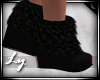 *LY* Furry Boots Blk