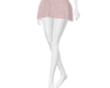 ₿ pink tweed skirt