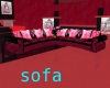 cronus burgundy couch