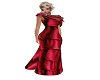 *Ney* Ruffle Red Gown