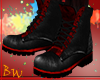 |BW| Black & Red Boots