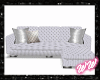 *W* White LUXE Sectional