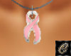 Cancer Ribbon Necklace