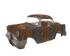Old rusted junk car