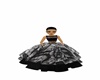 Bell WhiteBlack Kid Gown