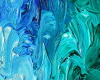 GreenBlue Oil Painting