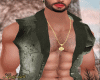 K♛-gray denim vest