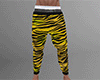 Yellow Tiger Stripe PJ Pants (M)