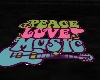 peace love music rug