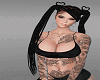 G Heart Locs -Black