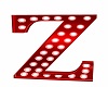 Red Sign Letter  Z