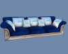 Blue Peacock Couch