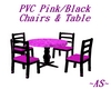 PVC Pink/BLK Ch/Table