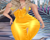 `LF` GOLD LONG DRESS