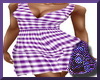 Purple Gingham Dress