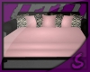 [S] Pink+Black Zebra Bed