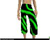 Green Zebra Shorts