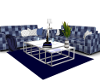 Blue Sofa Set