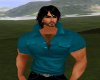 Dk Teal Muscle Polo