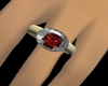 ruby skull ring