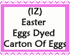 Easter Carton Eggs Dyed