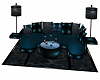 Blue Skyfall Couch Set