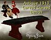 Antq 1910 Curved Bench b