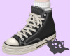 ☽ Chucks + Socks Black