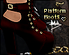 $ Red Platform Boots