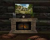 ~HD~cabin fireplace/pose