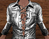 Silver Leather Shirt (M)