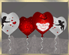 V-Day  Hearts Balloons