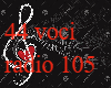 44 voci radio 105