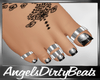 Tip toe tattoo feet