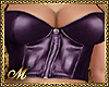 LEATHER LADY TOP PURPLE