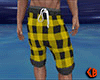 Yellow Short Swim Plad M